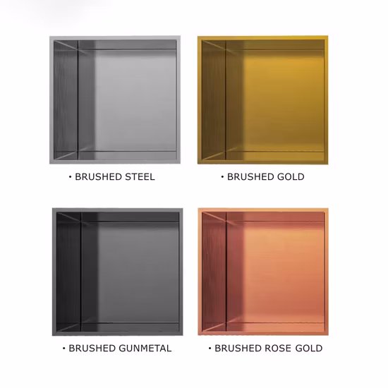 Оптовые аксессуары для ванной комнаты Ниша для душа из розового золота Ниши для душа из нержавеющей стали